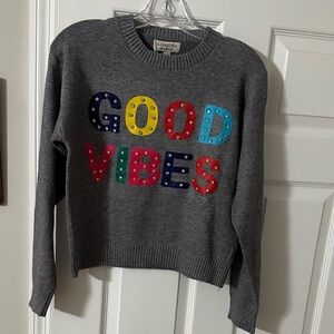 S. Christina Multicolor 'Good Vibes' Sweater